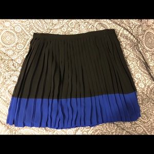Pleated Black/blue Skirt
